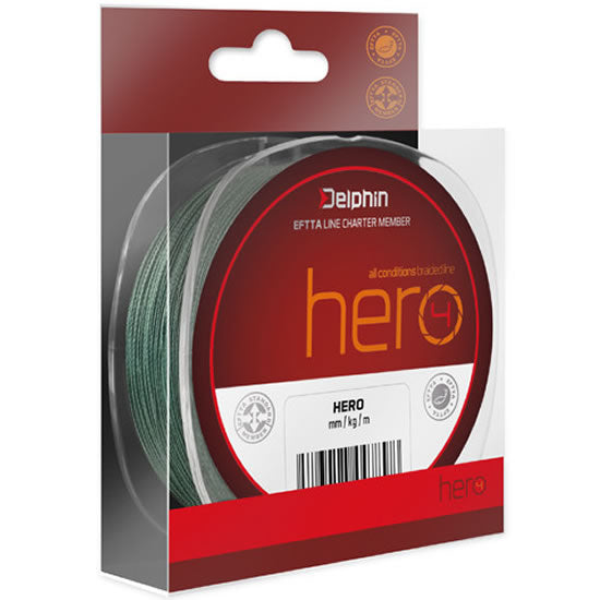 Fir Textil Delphin HERO Verde, 0.14mm, 9.10kg, 117m