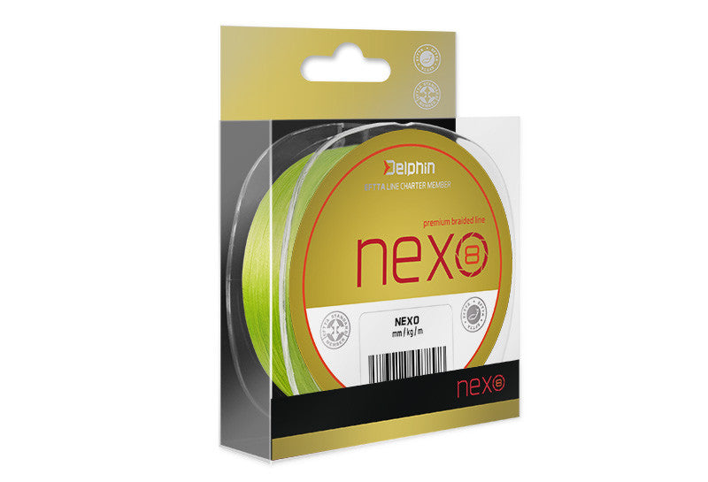 Fir Textil Delphin Nexo 8 Premium Braid Line Galben 130m 0.16mm 21.8lbs 9.88Kg