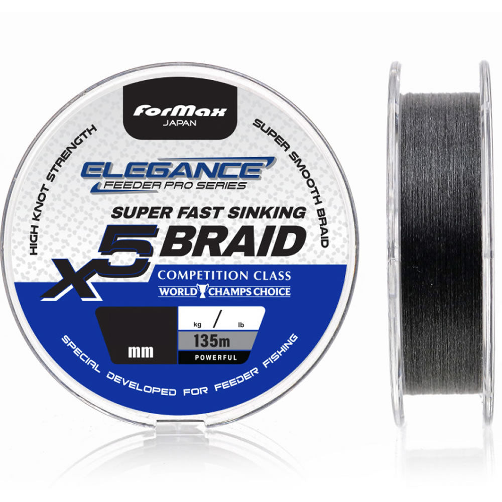 Fir Textil FORMAX Fast Sinking Braid Black 135m