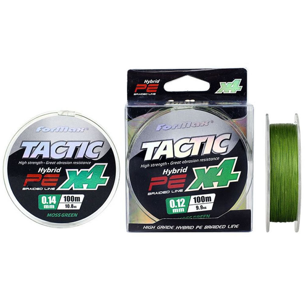 Fir Textil FORMAX Tactic PE X4, Verde Fluo, 29.70kg, 0.30mm, 100m