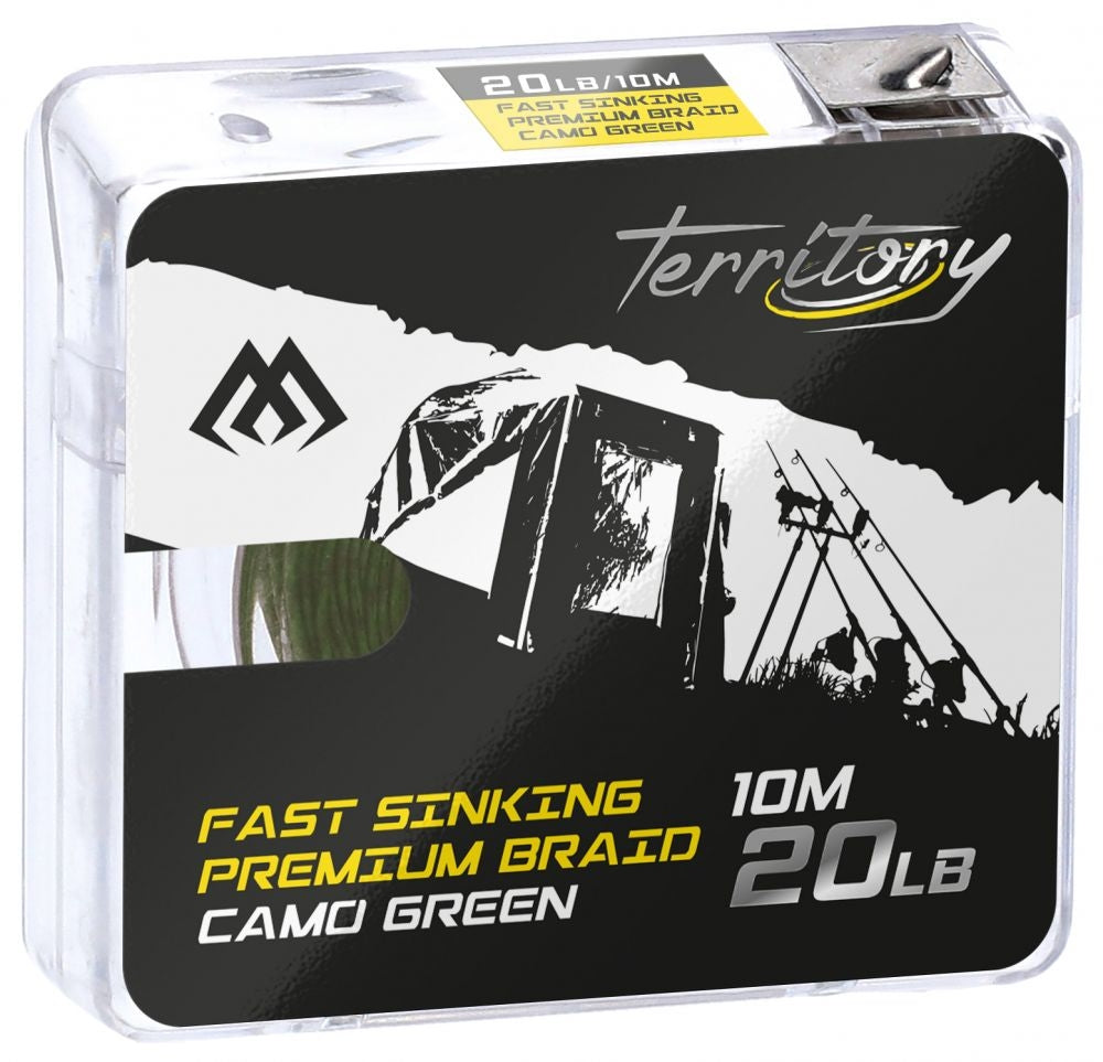Fir Textil Fast Sinking Premium Braid Camo Green 20Lb 10M