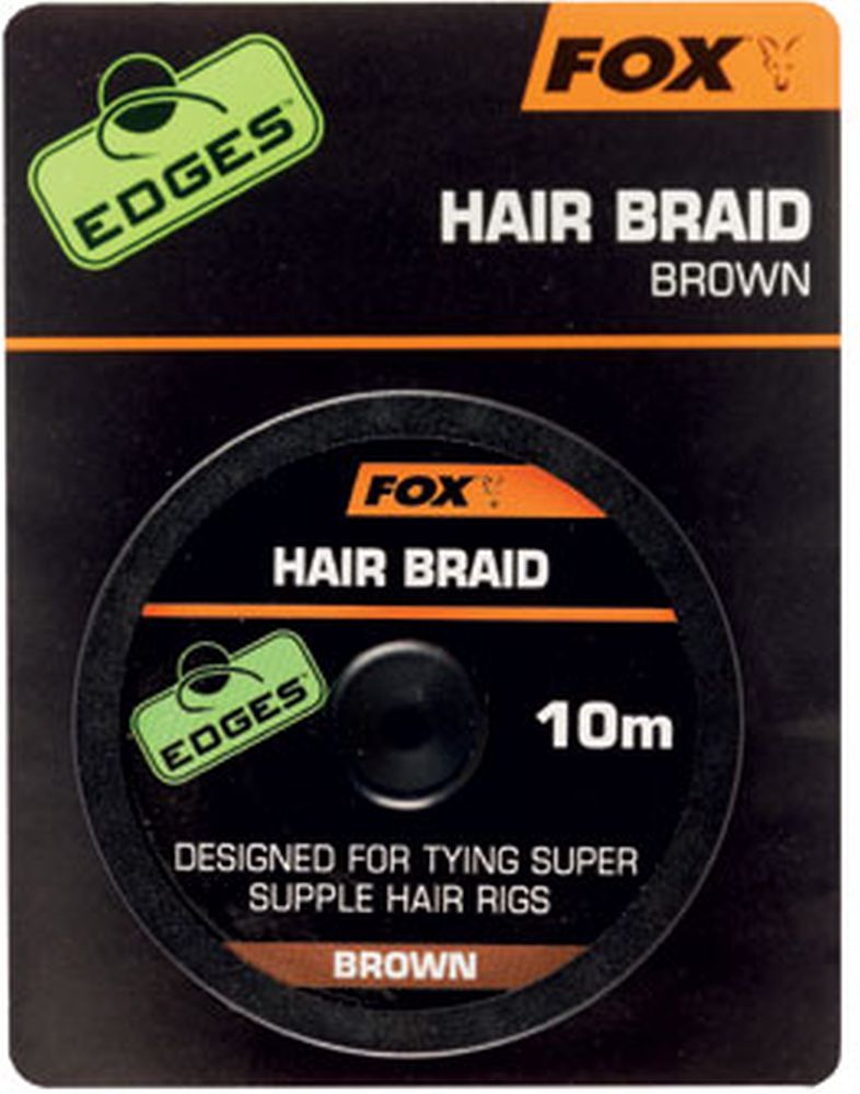 Fir Textil Fox Edges Hair Braid, Brown, 10m