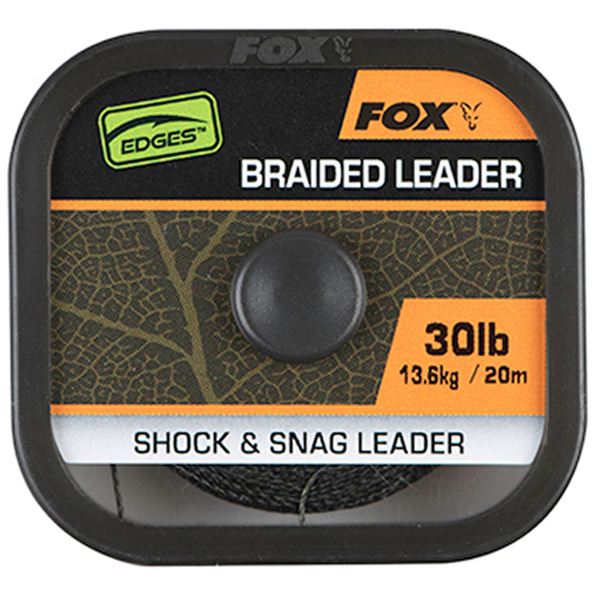 Fir Textil Fox Naturals Braided Leader, 20m, 30lb/13.6kg