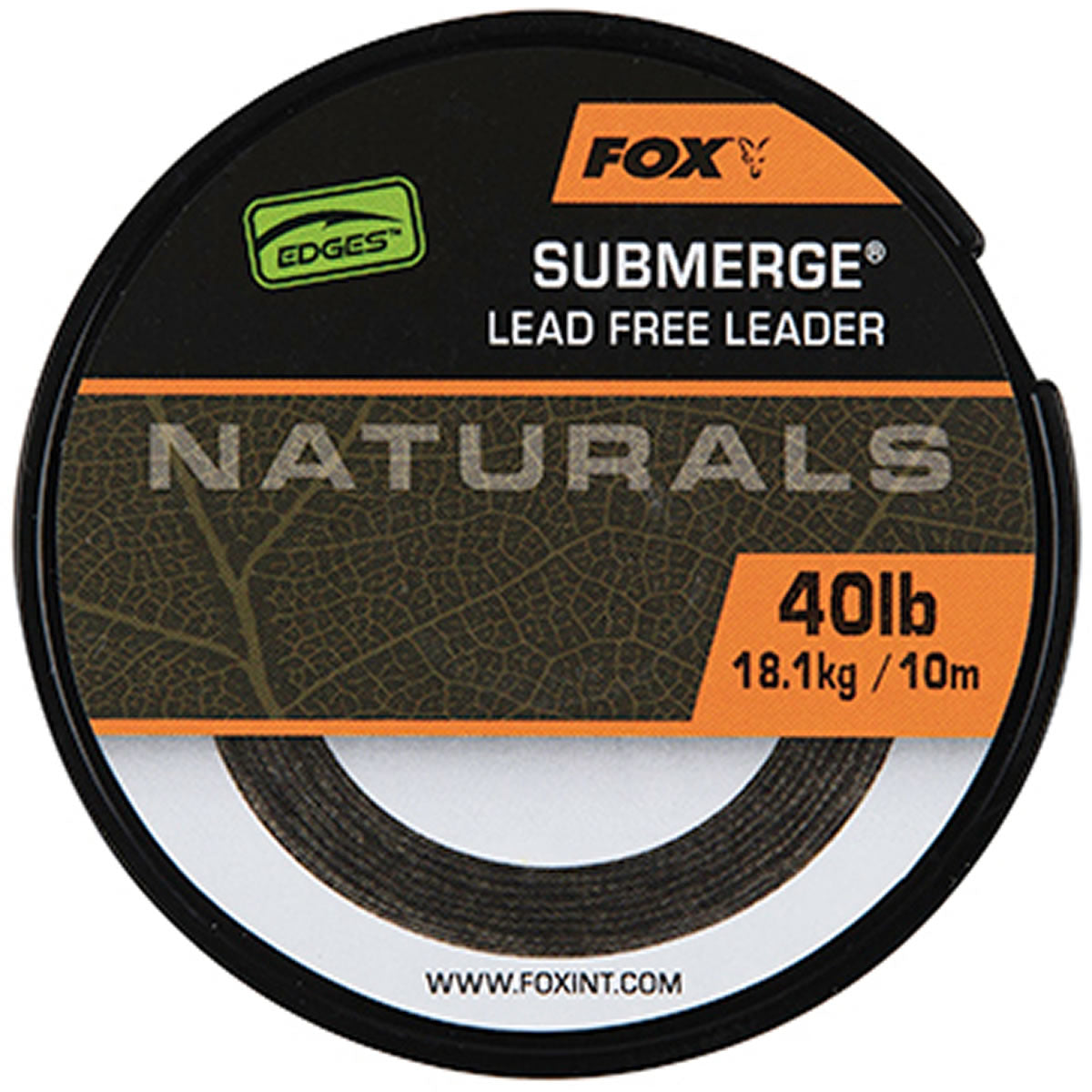 Fir Textil Fox Naturals Submerge Leader, 10m, 40lb/18.1k