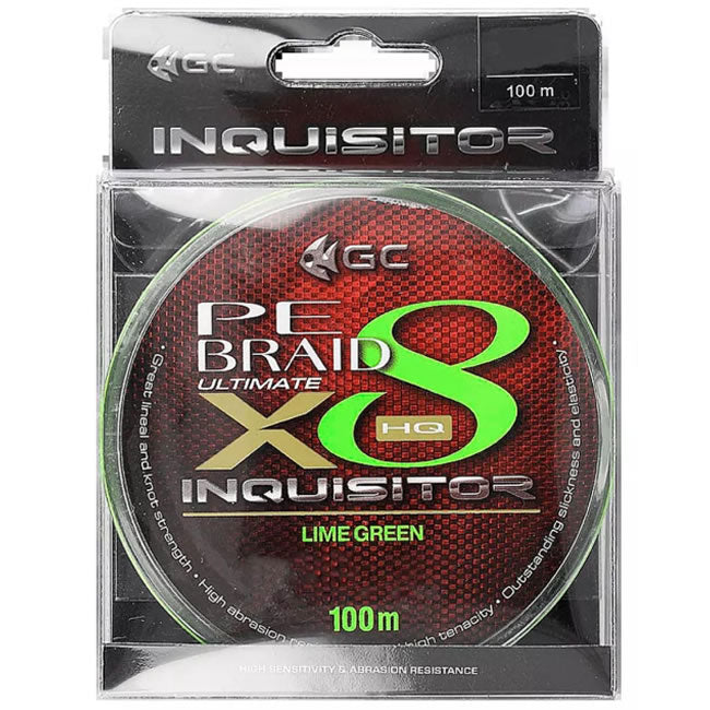 Fir Textil GOLDEN CATCH Inquisitor PE X8, Lime Green, 0.6mm, 5.3kg, 150m