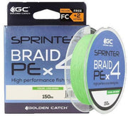 Fir Textil GOLDEN CATCH Sprinter PE X4 Lime Green 150m