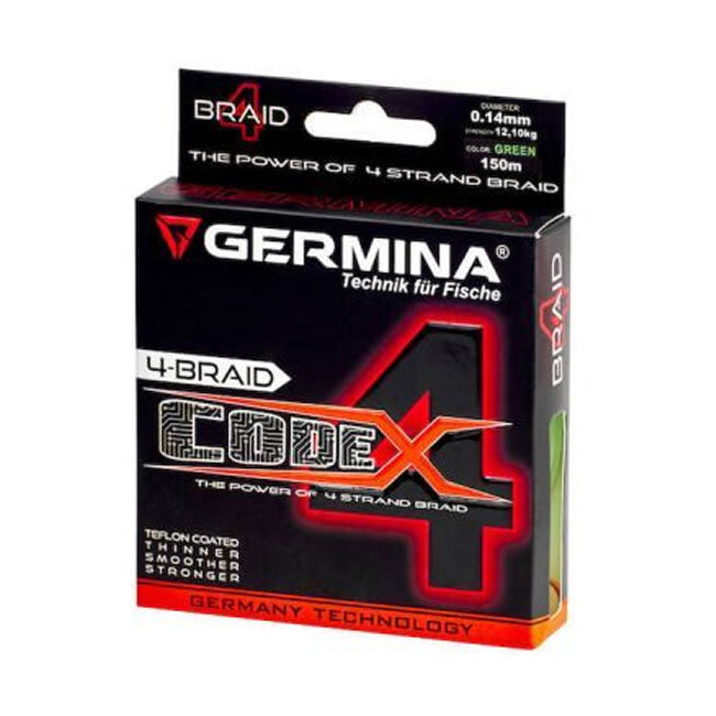 Fir Textil Germina Code 4 Green, 0.14mm, 12.10kg, 150m