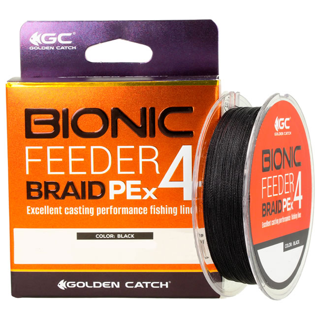 Fir Textil Golden Catch Bionic Feeder PE X4 Black 150m