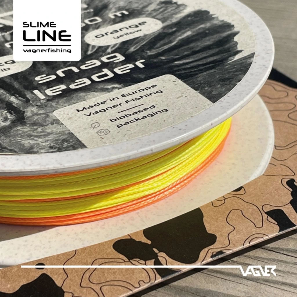 Fir Textil Inaintas VAGNER Snag Leader, Orange-Yellow, 50m, 1.00mm, 120kg