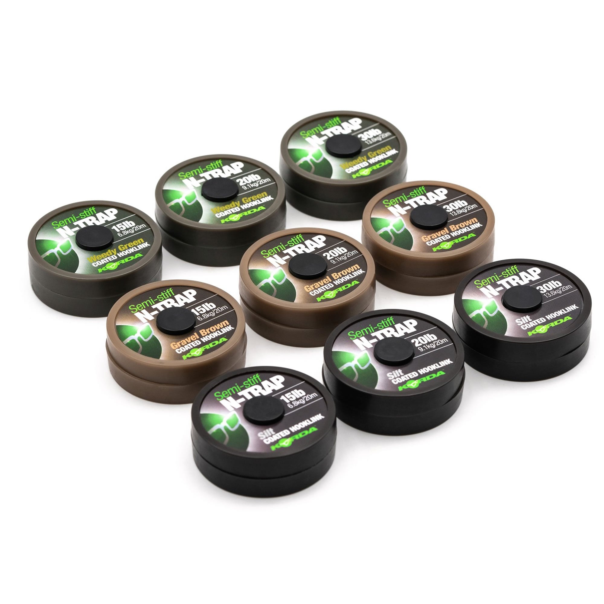 Fir Textil KORDA N-Trap Semi Stiff Gravel Brown 20m