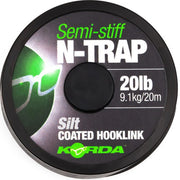 Fir Textil KORDA N-Trap Semi Stiff, Gravel Brown, 15lbs, 20m
