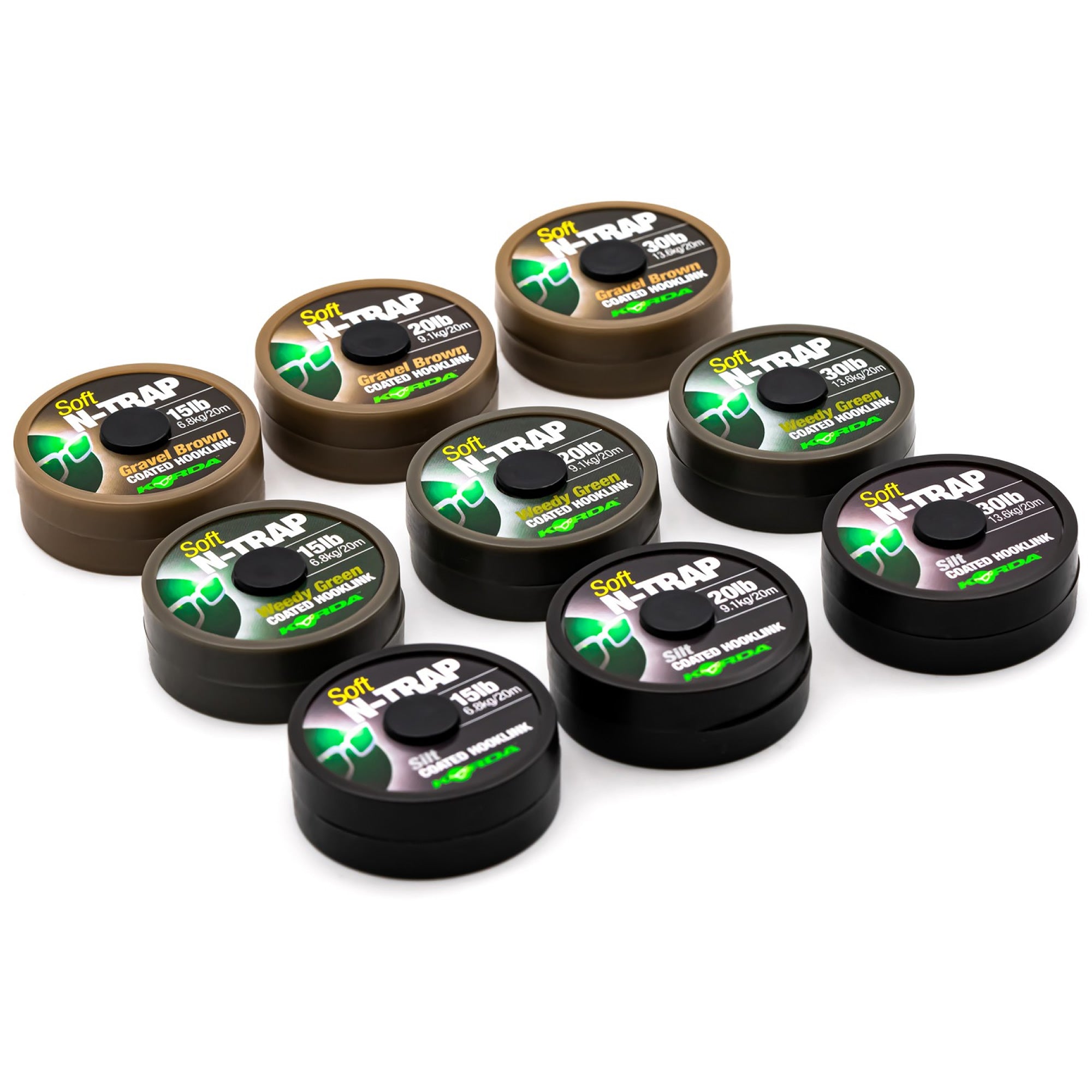 Fir Textil KORDA N-Trap Soft Coated, Silt, 15lbs, 20m