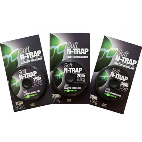 Fir Textil KORDA N-Trap Soft Coated, Silt, 15lbs, 20m