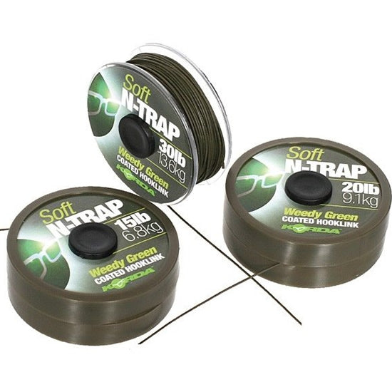 Fir Textil KORDA N-Trap Soft Coated Weedy Green 20m