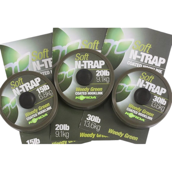 Fir Textil KORDA N-Trap Soft Coated Weedy Green 20m