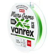 Fir Textil Lucky John Vanrex Micro Game X4 Braid Fluo Green 125m