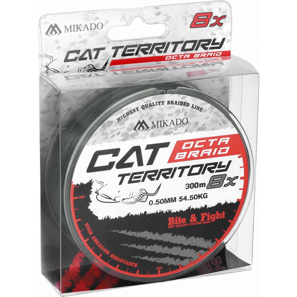 Fir Textil MIKADO Cat Territory Octa Braid, Green, 0.50mm, 53.3kg, 300m