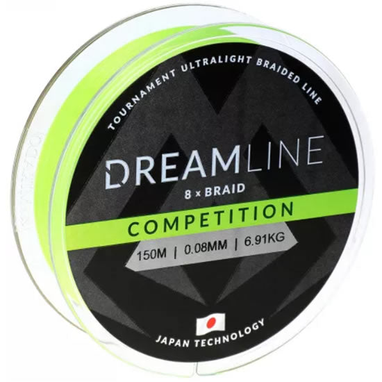 Fir Textil MIKADO Dreamline Competition 8X, Fluo Green,  0.08mm, 6.91kg, 150m