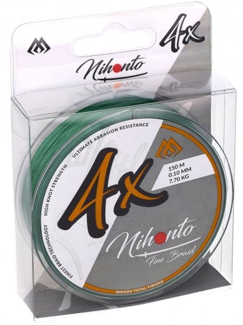 Fir Textil MIKADO Nihonto Fine Braid Green, 0.14mm, 9.7kg, 150m