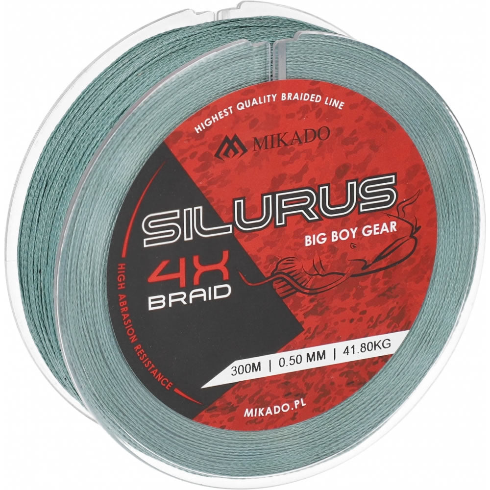 Fir Textil MIKADO Silurus 4 X Braid Green 300m