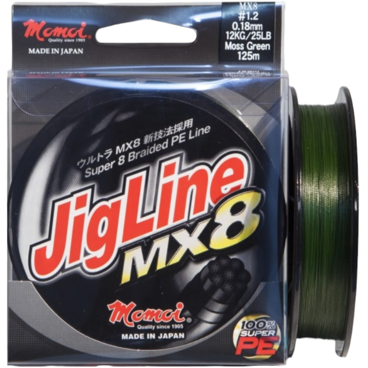 Fir Textil MOMOI Jigline MX8 Moss Green 125m