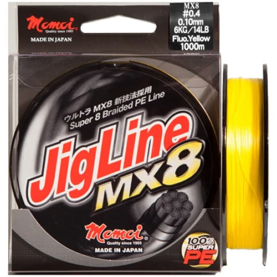 Fir Textil MOMOI Jigline MX8 Yellow Fluo 125m