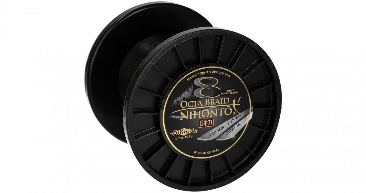 Fir Textil Mikado Nihonto Octa Braid Black 3000m 3000m