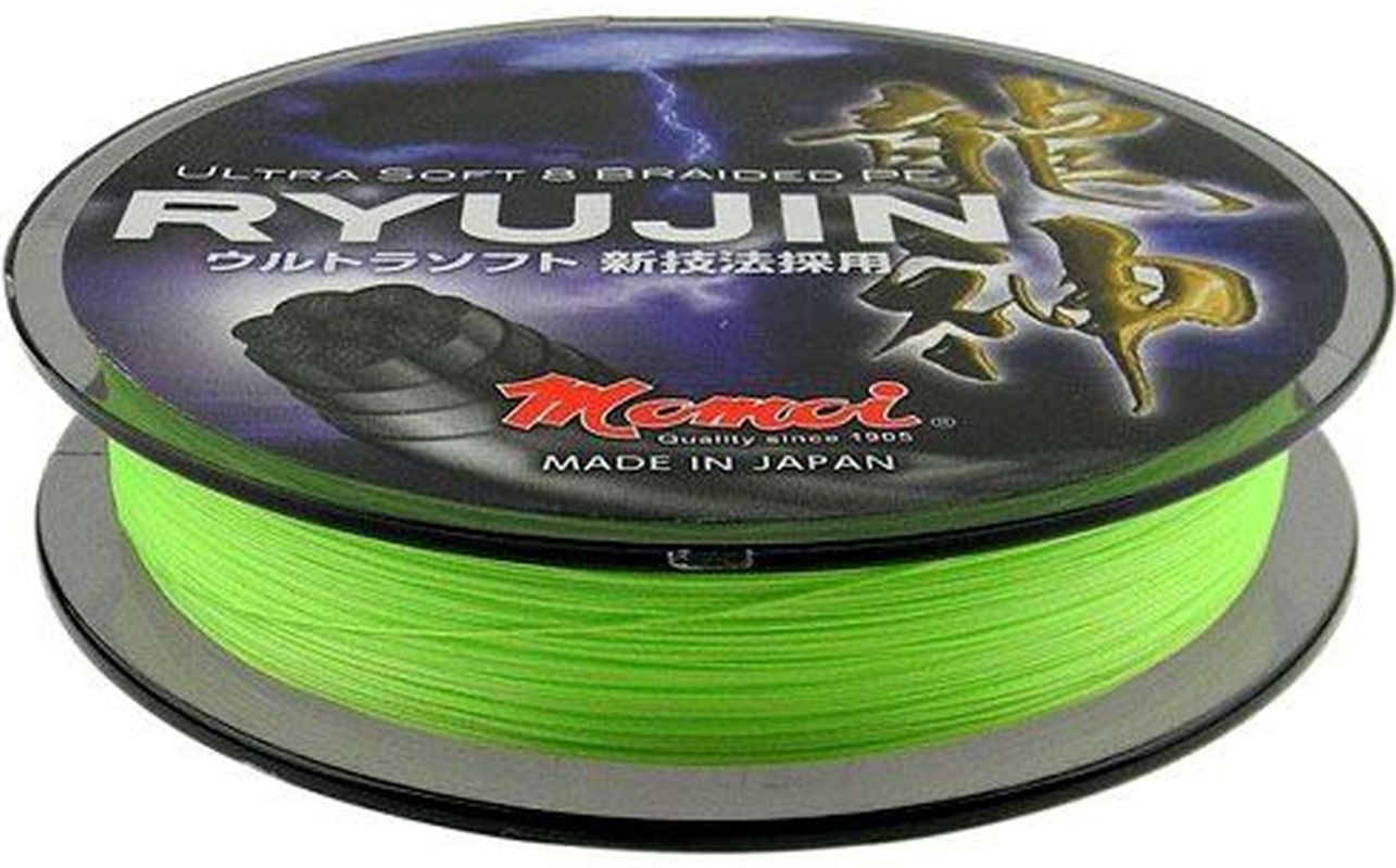 Fir Textil Momoi Ryujin PE Braided, Lime Green, 9kg, 0.10mm, 130m