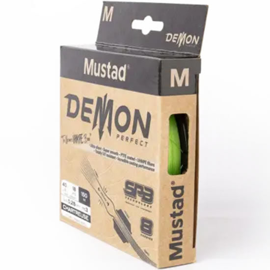 Fir Textil Mustad Demon Perfect Braid 8 Chartreuse 150m