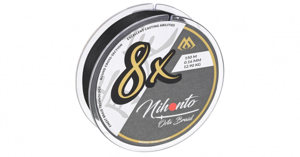 Fir Textil Nihonto Octa Braid - 0.20Mm/18.1Kg/10M - Black