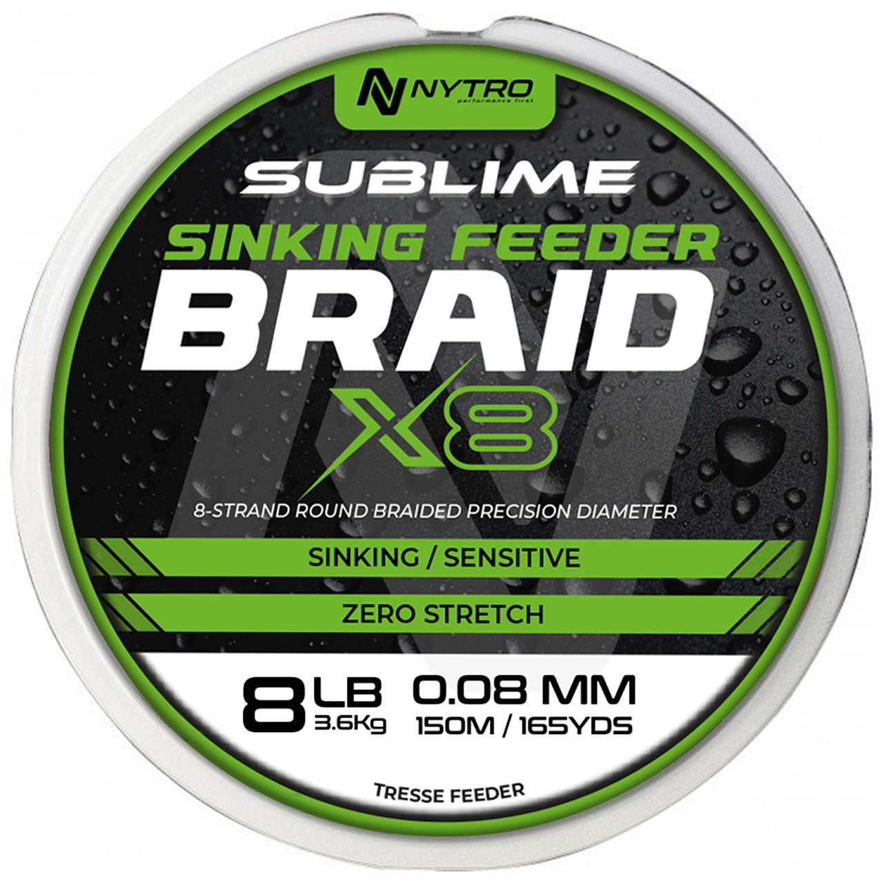 Fir Textil Nytro Sublime X8 Sinking Feeder 150m