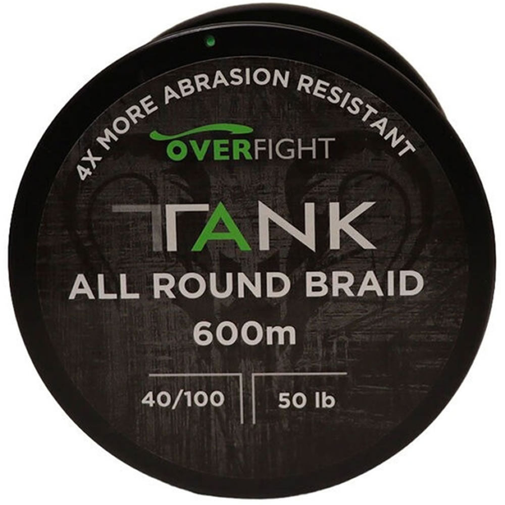Fir Textil OVERFIGHT 4X Tank Allround Verde, 600m, 0.50mm, 40kg