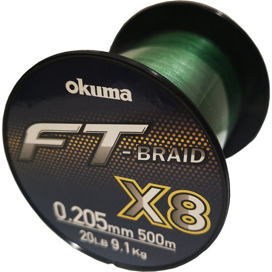 Fir Textil Okuma FT Braid X8 Green 500m 0.33mm 20.50kg
