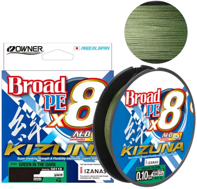 Fir Textil Owner Kizuna X8 Broad Green In Dark 135m