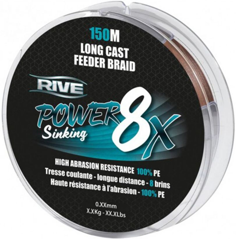 Fir Textil Rive Power 8X, 0.12m, 150m