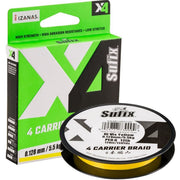 Fir Textil SUFIX X4 Carrier Braid, Hi Vis Yellow, 150m, 0.185mm, 10kg/22lbs