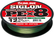 Fir Textil SUNLINE Siglon PE X8, Dark Green, 0.187mm, 9.2kg, 150m