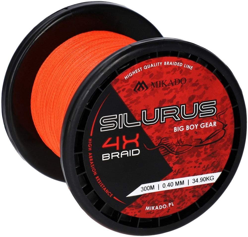 Fir Textil Silurus 4 X Braid - 0.40Mm/34.90Kg/300M - Fluo Orange