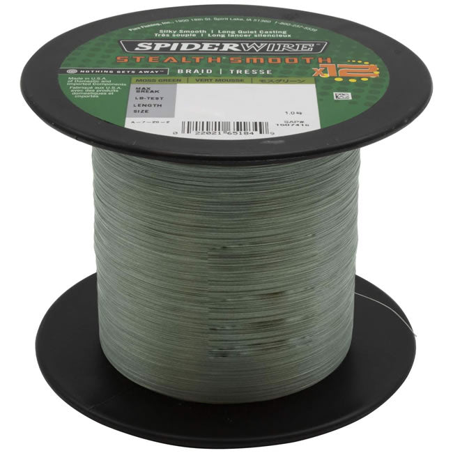 Fir Textil Spiderwire Stealth Smooth 12 Braid Verde 2000m, 0.15mm, 16.5kg