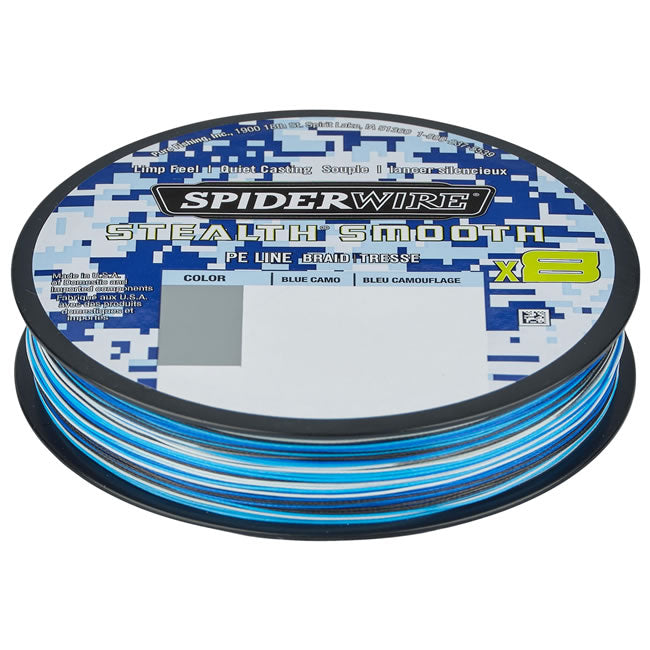 Fir Textil Spiderwire Stealth Smooth 8 Blue Camo 150m, 0.13mm, 12.7kg