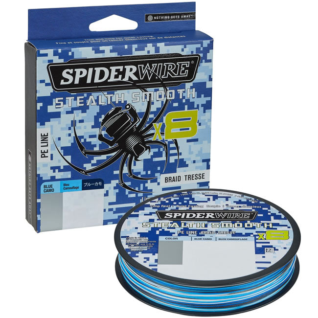 Fir Textil Spiderwire Stealth Smooth 8 Blue Camo 150m, 0.19mm, 18kg