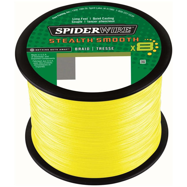Fir Textil Spiderwire Stealth Smooth 8 Braid Galben 2000m, 0.39mm, 46.3kg