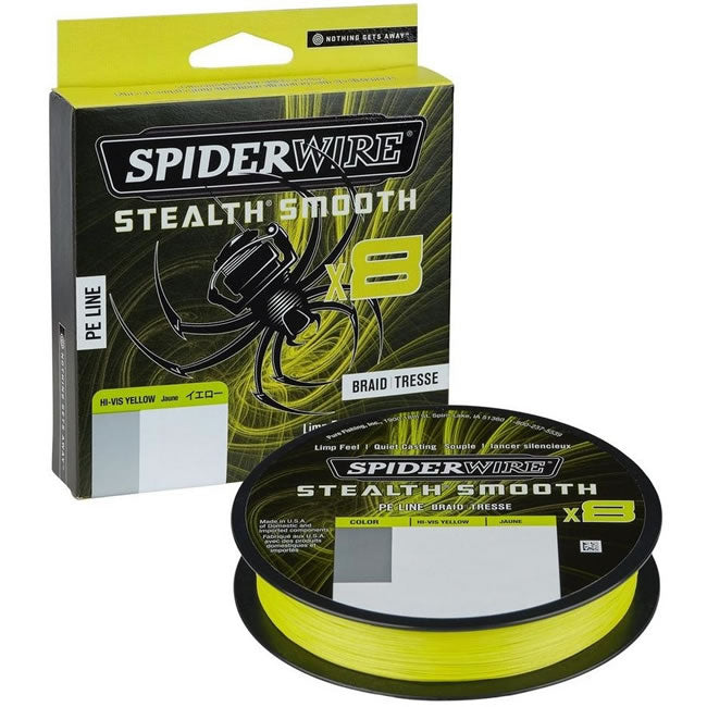 Fir Textil Spiderwire Stealth Smooth 8 Galben 150m, 0.39mm, 46.3kg