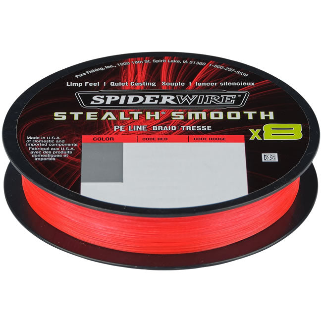 Fir Textil Spiderwire Stealth Smooth 8 Rosu 150m, 0.11mm, 10.3kg