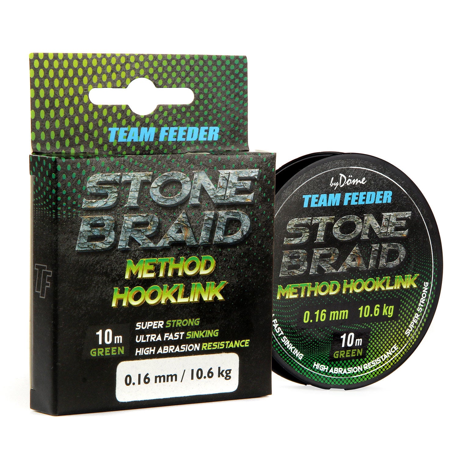 Fir Textil Team Feeder Stone Braid Green By Dome Gabor 10m