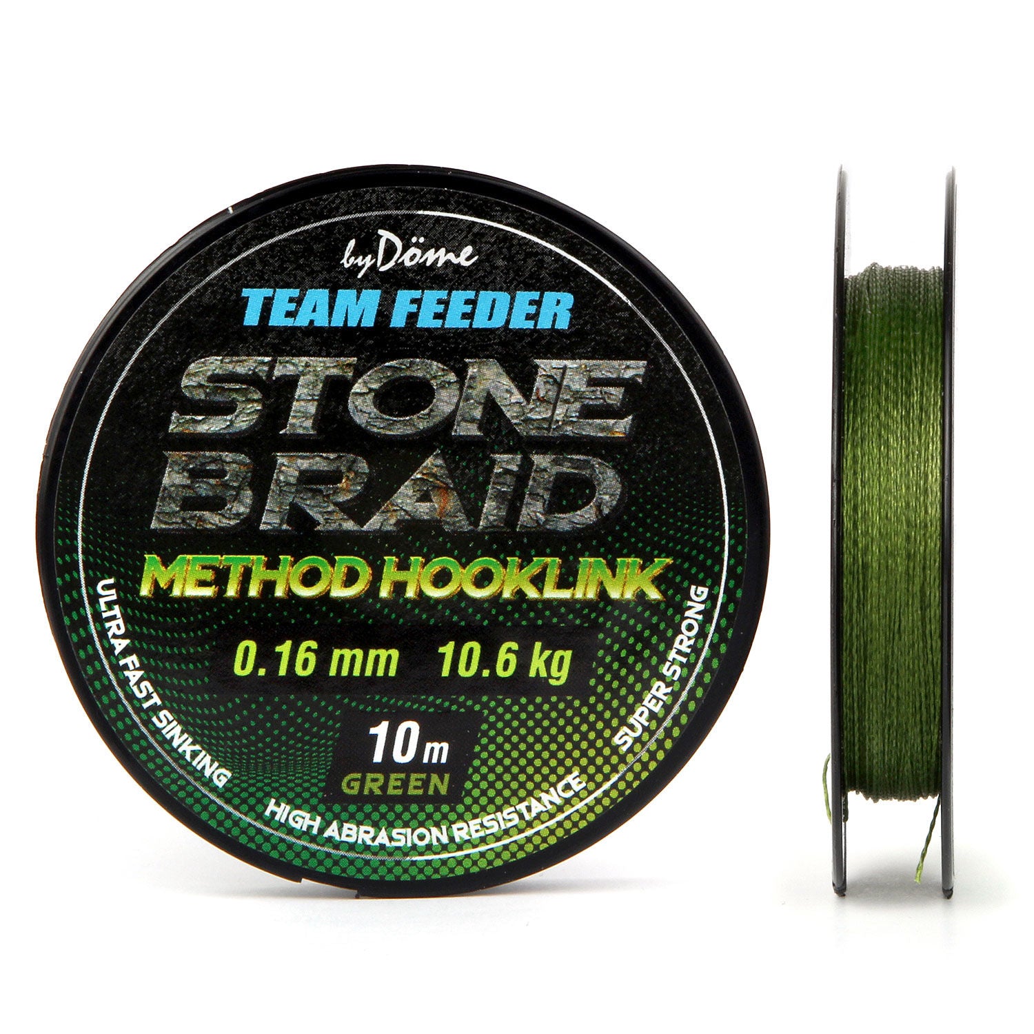 Fir Textil Team Feeder Stone Braid Green By Dome Gabor 10m