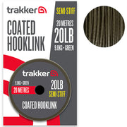 Fir Textil Trakker Semi Stiff Coated Hooklink, 11.3kg/25lb, 20m