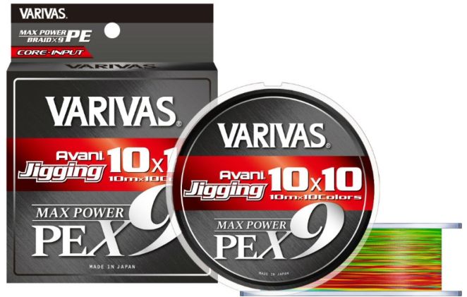 Fir Textil VARIVAS Avani Jigging Max PE X9 Multicolor, 14lb, 0.128mm, 200mm