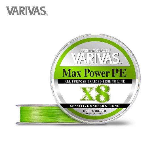 Fir Textil Varivas FIR MAX POWER PE X8 150m Lime Green Fluo