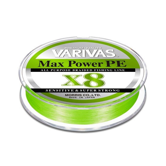 Fir Textil Varivas FIR MAX POWER PE X8 150m Lime Green Fluo